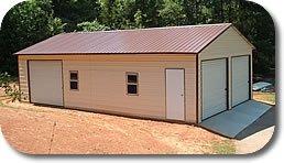 2-5 24x36 Vertical Roof Garage